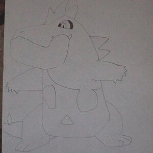 My drawing of Croconaw.