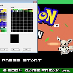This is my title screen Eevee. I'm soooo close to being done! Also included is the palette.