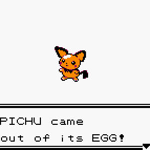 SHINY PICHU came out of its EGG!