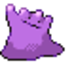 A ditto revamped from blue/red to Diamond/Peatl :3