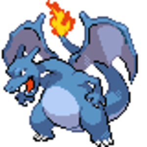 blue charizard