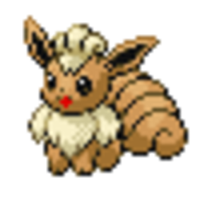 A combination of the LG/FR-styled Vulpix and Eevee. Named Vulvee :3