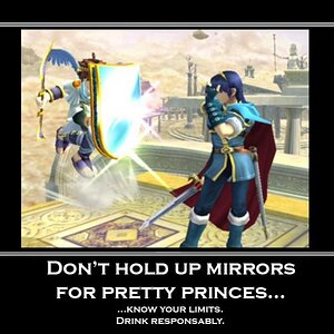 Do not drink and drive, you could end up holding the mirror for some pretty prince.