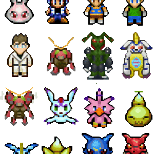 Digimon sprites preview