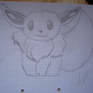 Eevee drawn by me.