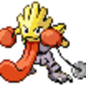 A mixture of Hitmonchan's body, Hypno's hypnotising coin, Electabuzz's legs and Lickitung's tongue. I called it Hitnobuzz or Licknotachan.