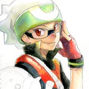 ruby, not by me, but the coloring is so very awesome 
0-0
pokémon adventure manga!