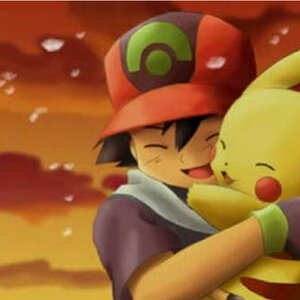 Ash and pikachu... they are so sweet!!! :D