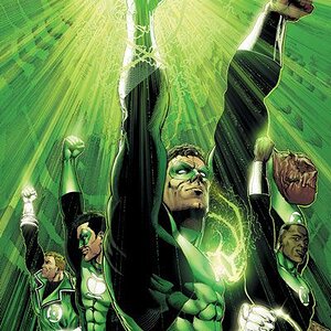 The rebirth of Hal Jordan and his return to the mantle of Green Lantern.