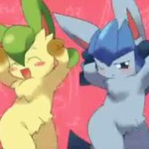 another Dancing Glaceon and Leafeon