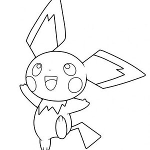 Pichu line I did when I got bored of the real shiny pichu picture