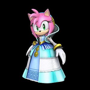 Lady of the Lake (Amy Rose) from Sonic and the Black Knight.
