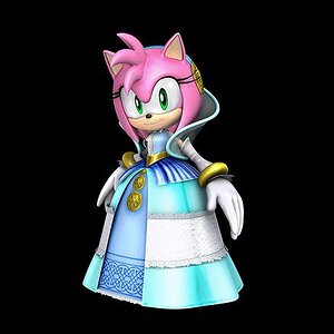 Lady of the Lake (Amy Rose) from Sonic and the Black Knight.