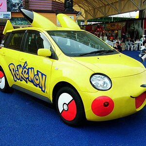 Pikachu Toyota Sienna Car