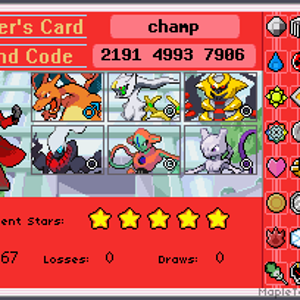 my trainer card