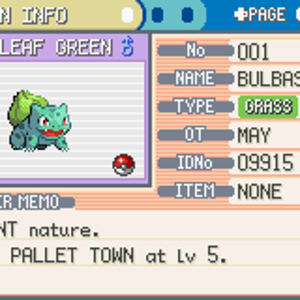 My Hm Slave Bulbasaur