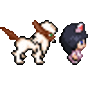 Something I made for a temporary DeviantArt icon.
Cute, but They don't look like they're aligned.