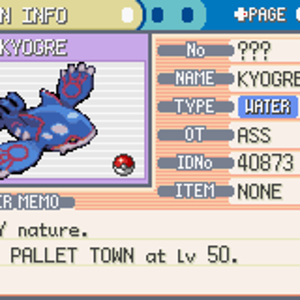 Kyogre...