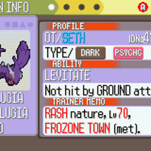 Shadow Lugia
Credit belongs to Dragonfly cave for the sprite...