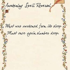 Awakening Spell Reversal

This is the opposite of The Awakening Spell, it makes thing slumber.

What was awakened from its sleep,
Must once again, slu