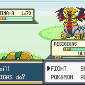 Regigigas Vs. Giratina