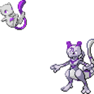 Mewt
Type: Psychic
Species: Silence pokemon
Pokedex entry: no data- unknown pokemon

Type: Psychic
Species: Hyper Clone pokemon
Pokedex entry: no data