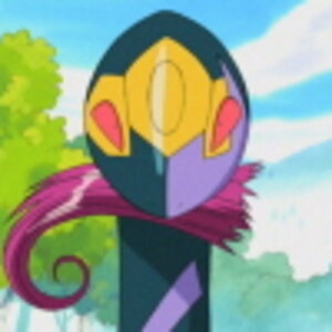 Seviper with Jessie's hair in his mouth