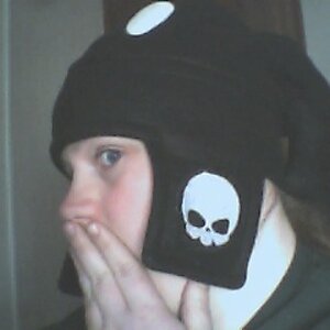 Me in an OMG hat I stole from my friend. (It's a Gaia thing)