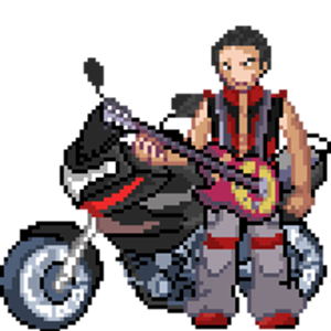 Made for my friend......a fusion from a bunch of other sprites....but all edited......the bike is half scratch and half from one of the D/P bikers....
