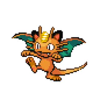 Meowdra.
The Dragon-type Meowth.