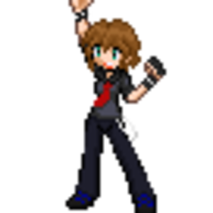 My best friend as a pokemon trainer.