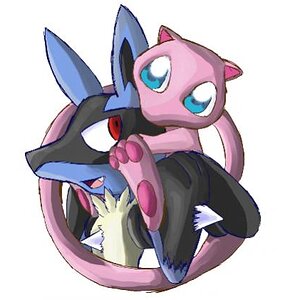 Lucario and Mew