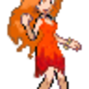 The gymleader of Augustine. She trains fire pokemon. Her team is Infernape, Rapidash, Arrcanine, Flareon, Ninetails
