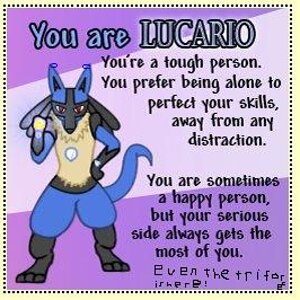even lucario has the triforce

he wuz powerful enough 2 throw an aurasphrere extremly fast,
he wuz wize enough 2 use aura and
he wuz curagaes enough 2