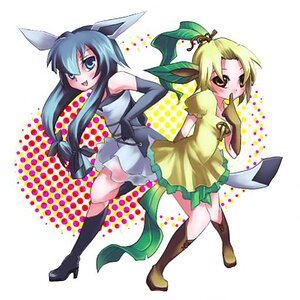 Glaceon and Leafeon Gijinkas