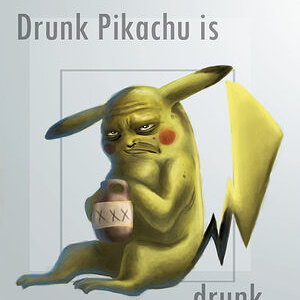 Drunk Pikachu