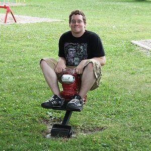 Dude, the sheep really hurt my butt, but I love riding it!