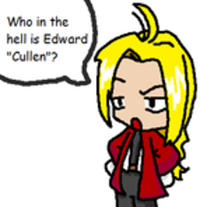 Another Edward pic. Mocking the Twilight series. Heh.