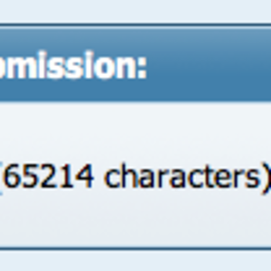 I broke the character limit. I feel like such a winner. 83