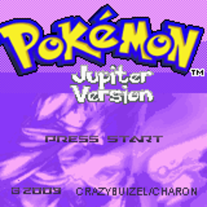 Pokémon Jupiter Title Screen. Hack began on June 24th, 2008. Hack of Ruby Version.
