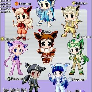 It's eevee evolutions- people style.