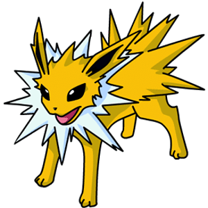 The electric eevee. When eevee is given the thunder stone, Jolteon will be the evolution.
