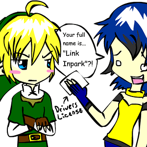 Who knew Link had a last name...how emo, lol. (credit goes to adamwestslapdog for the original joke)