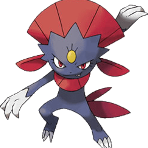 Weavile, an AWESOME ice type.  evolved form of Sneasel.