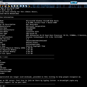 Finger output when you type:
/finger 74-61-94-10.mdo.clearwire-dns.net in MIRC