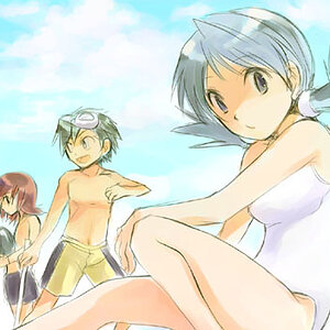 Gold, Silver & Crys at the beach.
