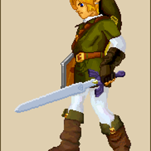 Really cool Link pixel art.