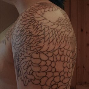 Outline, side.