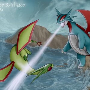 Flygon and salamance,my two favorite dragon pokemon