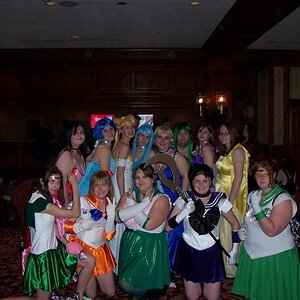Group picture!  ^_^  All of the sailor senshi and princesses!